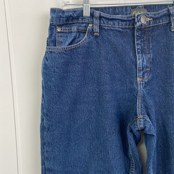 Cabela's Flannel Lined Straight Leg Jeans Women's Size 14 Short Cotton Zip Fly - Picture 4 of 16